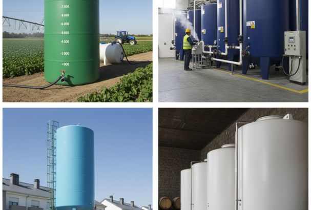 Usos más comunes de los depósitos de poliéster en aplicaciones agrícolas e industriales